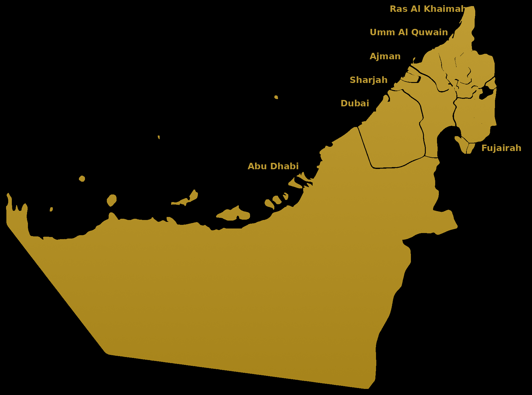 UAE presence map