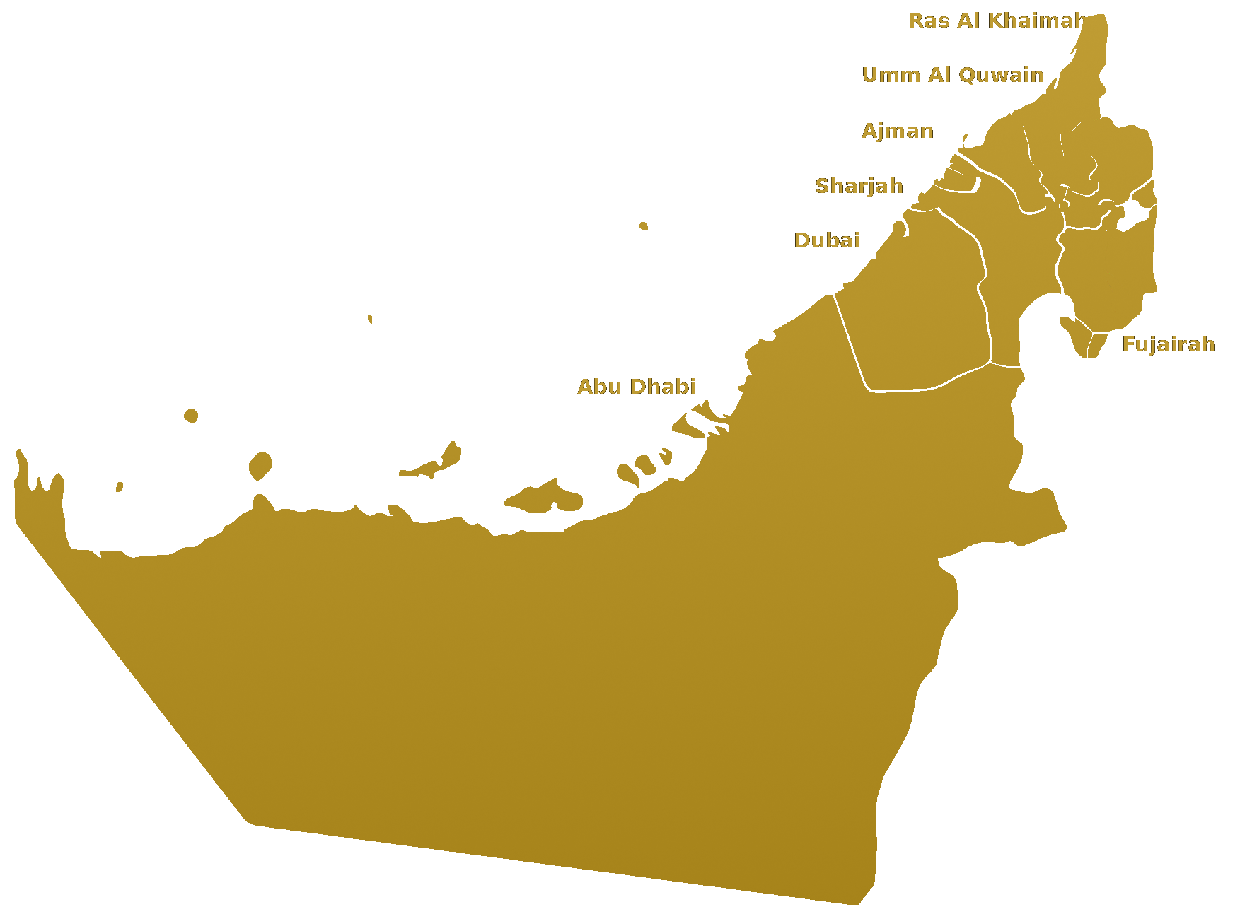 UAE presence map