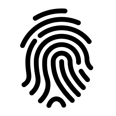 Fingerprint with solid fill