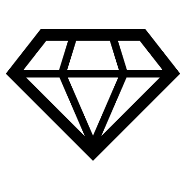 Diamond with solid fill